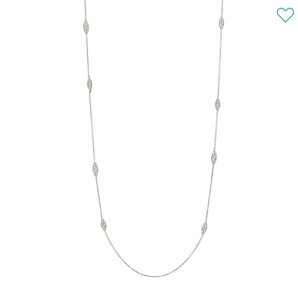 Alexis Bittar Sterling Silver Sapphire Necklace